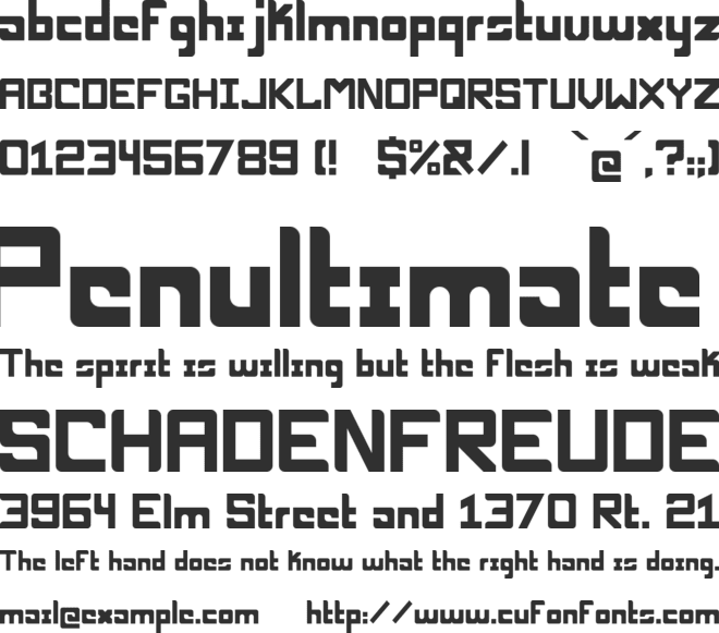Nucleo MD font preview