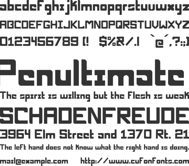 Nucleo MD font preview