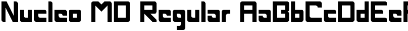 Nucleo MD Regular font