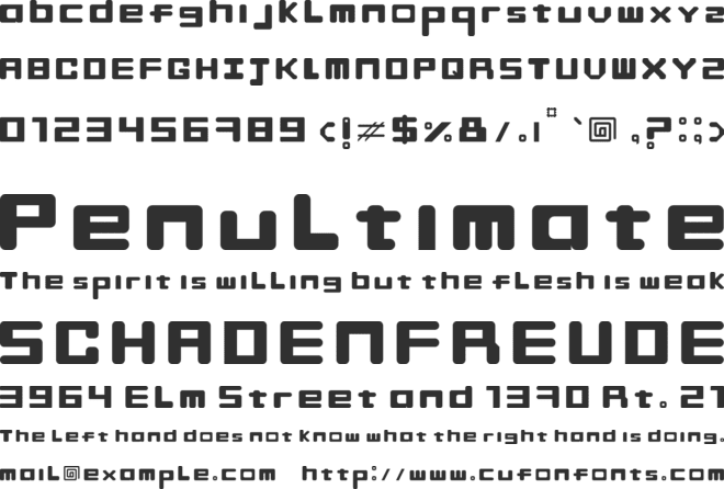 Finger-Maniac font preview