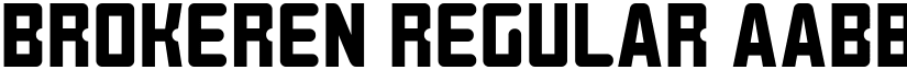 BROKEREN Regular font