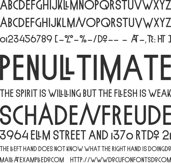 Lineal font preview