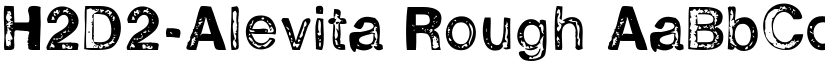 H2D2-Alevita Rough font