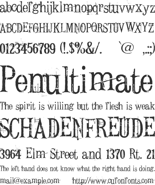 Conrad Veidt font preview