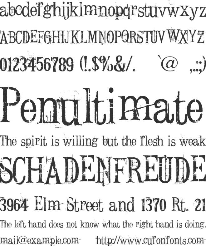 Conrad Veidt font preview