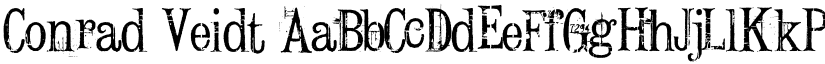Conrad Veidt font