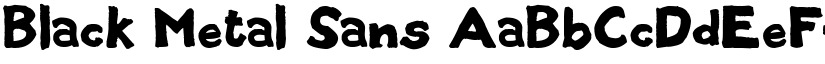 Black Metal Sans font