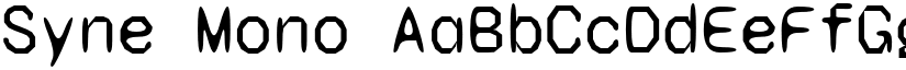 Syne Mono font