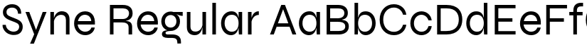 Syne Regular font