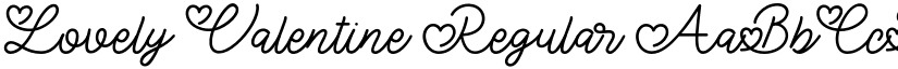 Lovely Valentine Regular font