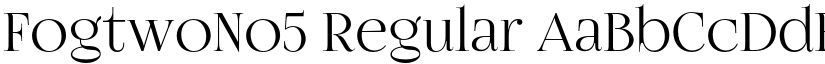 FogtwoNo5 Regular font