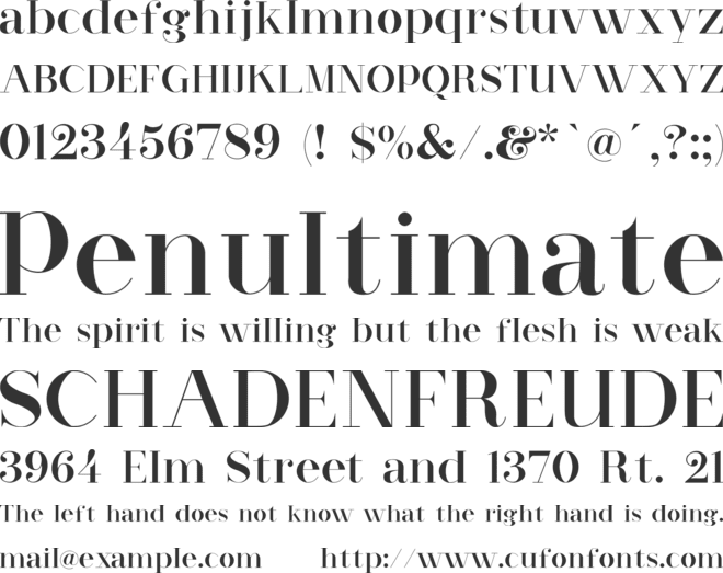 Red Velvet font preview