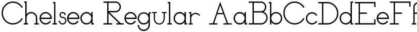 Chelsea Regular font