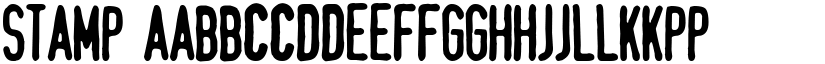 Stamp font