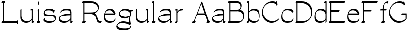 Luisa Regular font