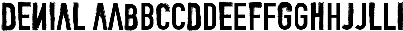 DENIAL font