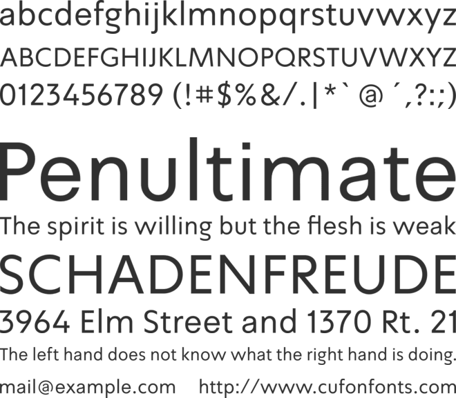 Simpler font preview