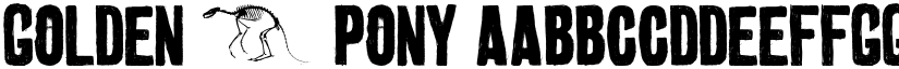 golden 0 pony font