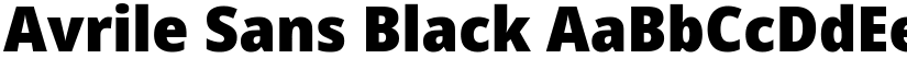 Avrile Sans Black font