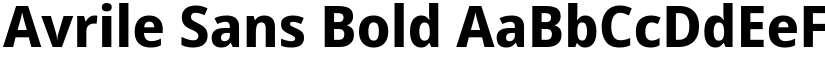 Avrile Sans Bold font