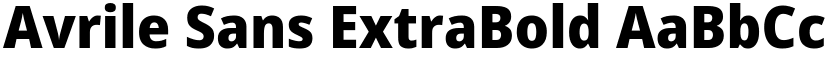 Avrile Sans ExtraBold font