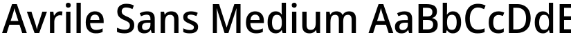 Avrile Sans Medium font