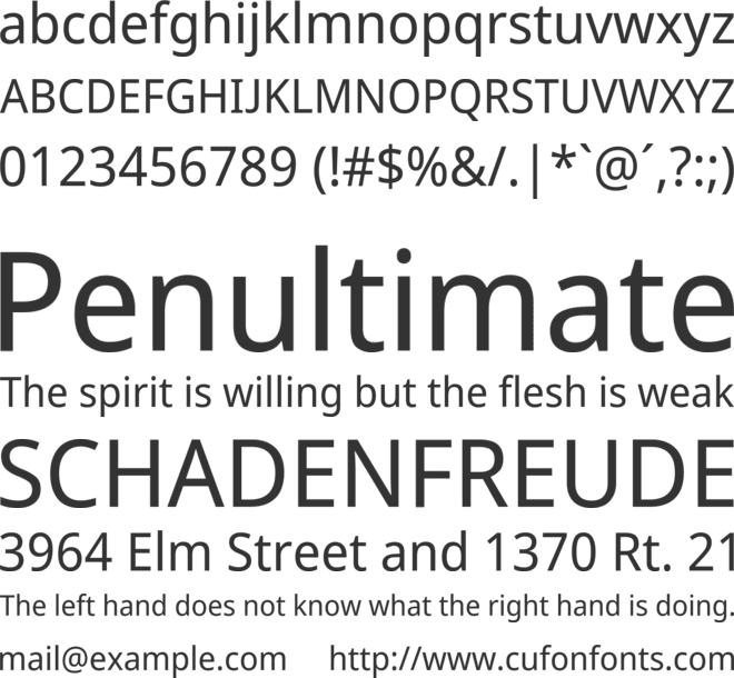 Avrile Sans font preview