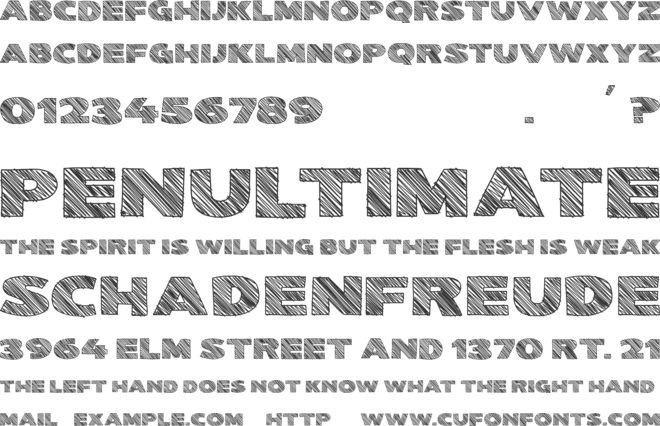Kwixter font preview