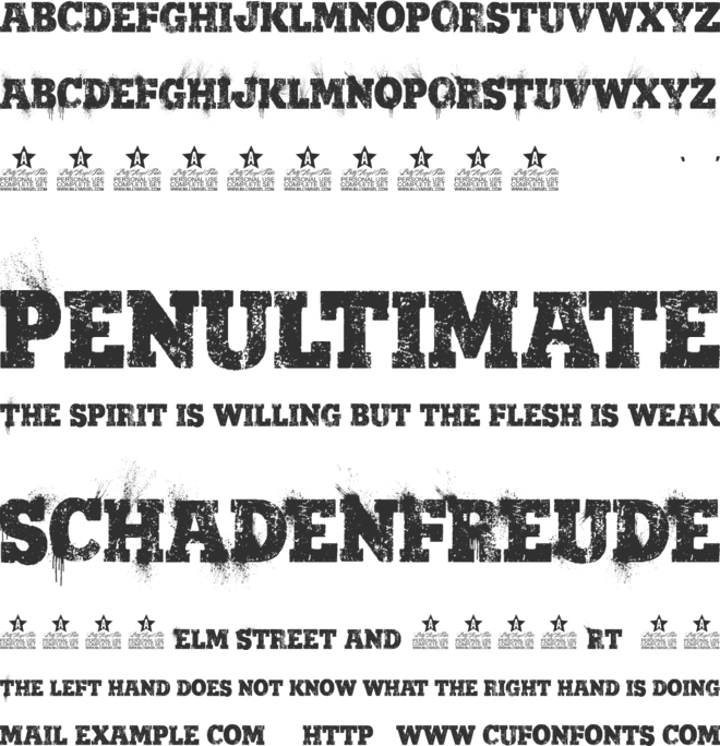 Bering Sea Personal Use font preview