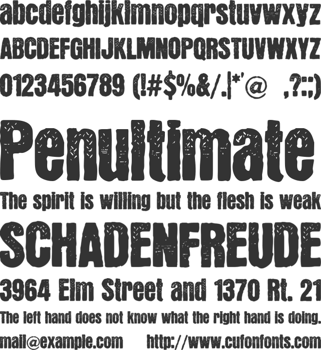 Heroyn Cittabhumi font preview