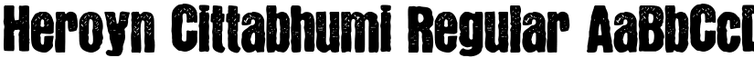 Heroyn Cittabhumi Regular font