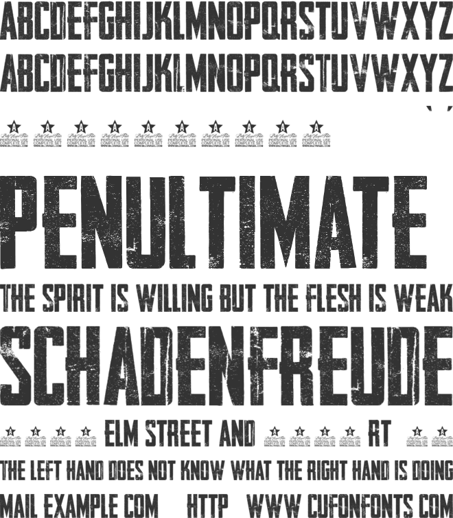 AWAKENNING font preview