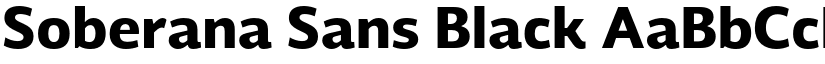 Soberana Sans Black font