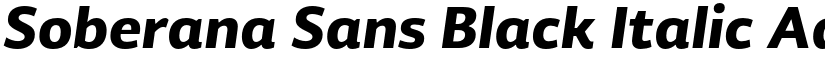 Soberana Sans Black Italic font