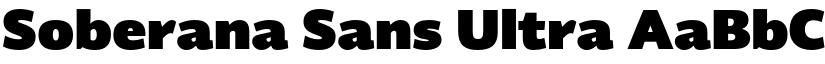 Soberana Sans Ultra font
