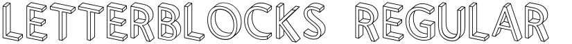 Letterblocks Regular font