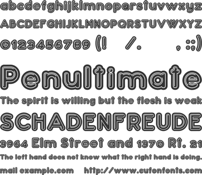 Confarreatio font preview