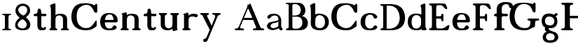 18thCentury font