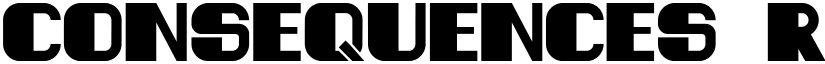 Consequences Regular font