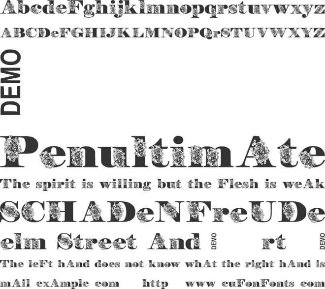 FloryAnna font preview