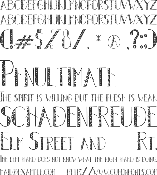 Autumn Leaves font preview