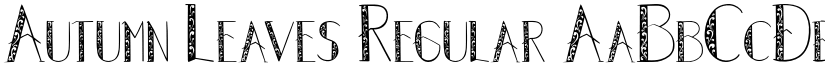 Autumn Leaves Regular font