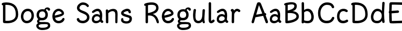 Doge Sans Regular font