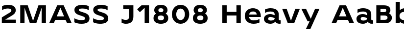 2MASS J1808 Heavy font