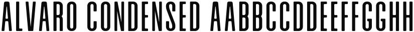 Alvaro Condensed font