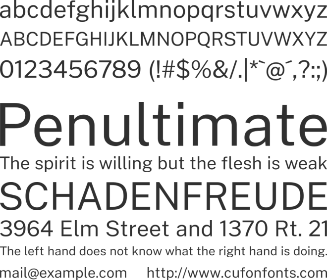 Cheyenne Sans font preview