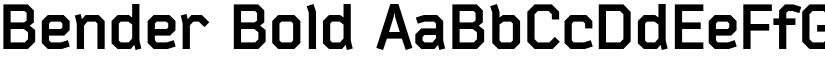 Bender Bold font