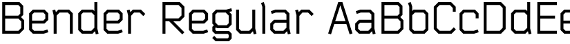 Bender Regular font