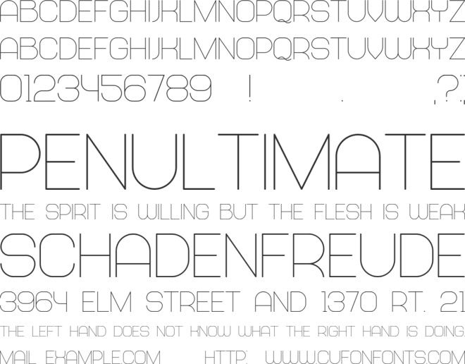 Abandoned font preview