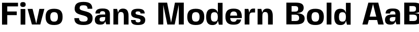 Fivo Sans Modern Bold font
